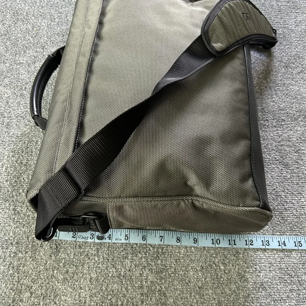 Tumi Messenger Bag  Grey Nylon Laptop Briefcase Men Travel Shoulder Bag